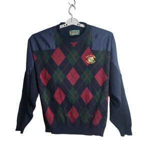 The Original RainSwetter Golf 100th US‎ Open Pebble Beach Argyle Sweater L